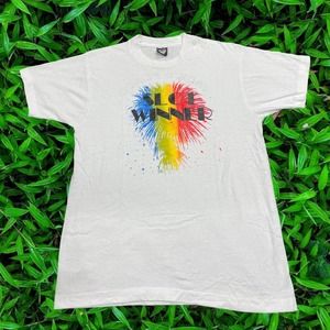 90s Jack's Place Slot Winner Casino Las Vegas Screen Stars White Graphic Tee L